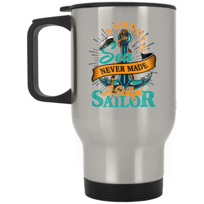 14 oz. Silver Travel Mug