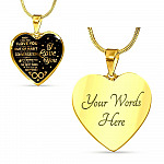 When I Tell You I Don't Say It Out Of Habit I Love You Heart Pendant Necklace - Necklace For Wife From Husband - Heart Luxury Necklace (Gold Plated) When I Tell You I Don’t Say It Out Of Habit I Love You Heart Pendant Necklace - Necklace For Wife From Husband - Heart Luxury Necklace (Gold Plated)