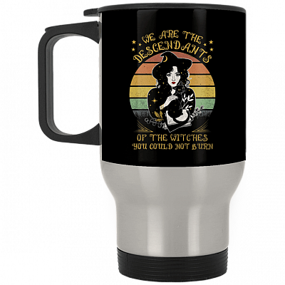 14 oz. Silver Travel Mug