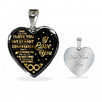 When I Tell You I Don't Say It Out Of Habit I Love You Heart Pendant Necklace - Necklace For Wife From Husband - Heart Luxury Necklace (Silver) When I Tell You I Don’t Say It Out Of Habit I Love You Heart Pendant Necklace - Necklace For Wife From Husband - Heart Luxury Necklace (Silver)