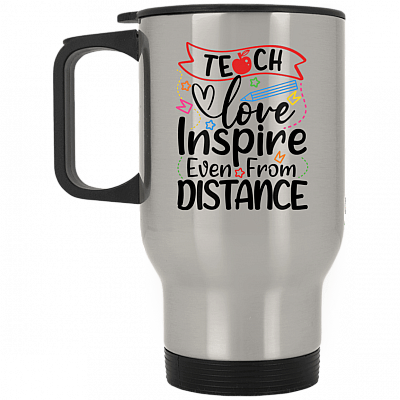 14 oz. Silver Travel Mug