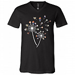 Cute Horror Movies Characters Dandelion Halloween T-Shirt - V Neck, Black, V-Neck T-Shirt Cute Horror Movies Characters Dandelion Halloween T-Shirt - V Neck, Black, V-Neck T-Shirt