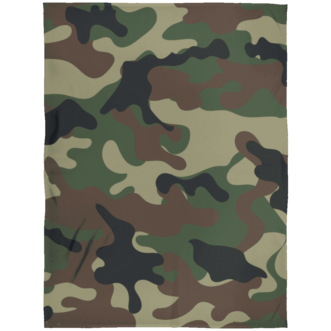 Camouflage Fleece Blanket - Premium Sherpa Blanket - Woven Blanket, White, Arctic Fleece Blanket - 60x80
