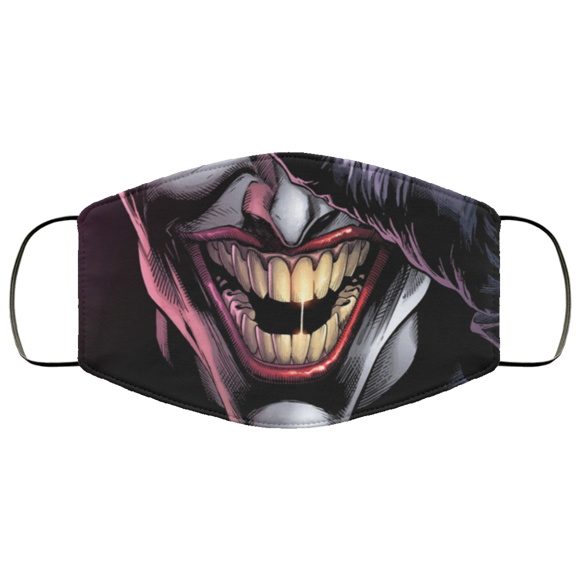 Joker Face Mask Funny Joker Halloween Mask Washable Reusable Custom