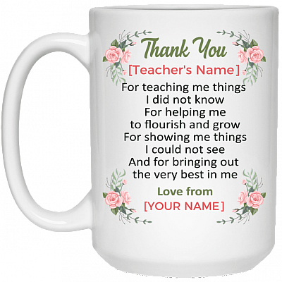 15 oz. White Mug