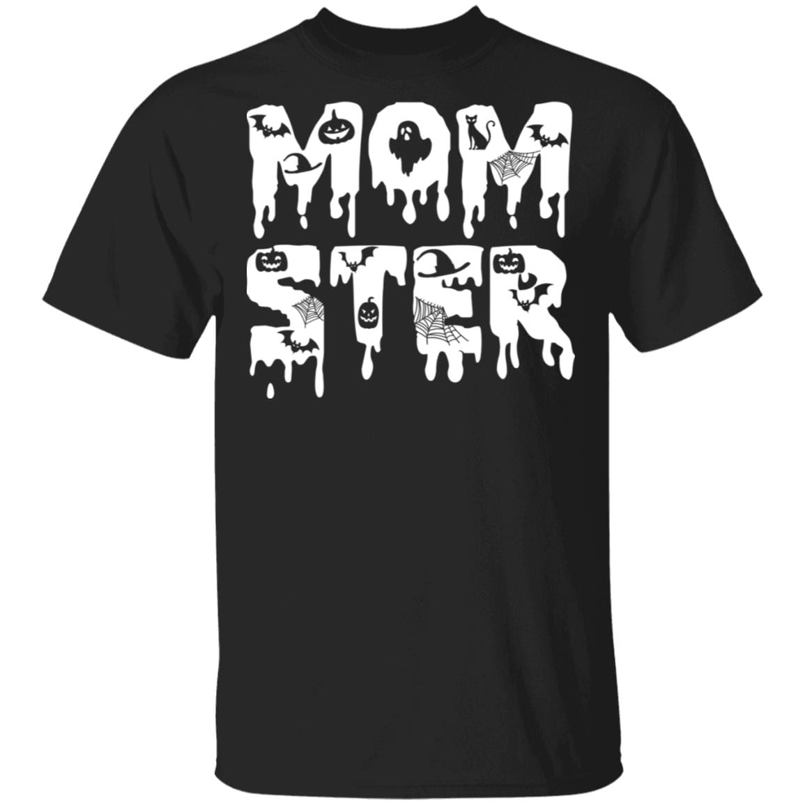 Momster Halloween Mom T-Shirt - Ladies Halloween Shirt, Black, Unisex T-Shirt