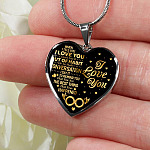 When I Tell You I Don't Say It Out Of Habit I Love You Heart Pendant Necklace - Necklace For Wife From Husband - Heart Luxury Necklace (Silver) When I Tell You I Don’t Say It Out Of Habit I Love You Heart Pendant Necklace - Necklace For Wife From Husband - Heart Luxury Necklace (Silver)