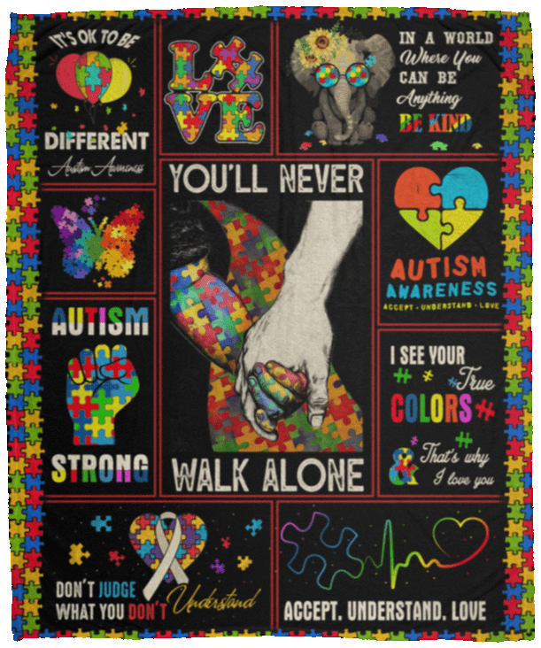 autism awareness blanket