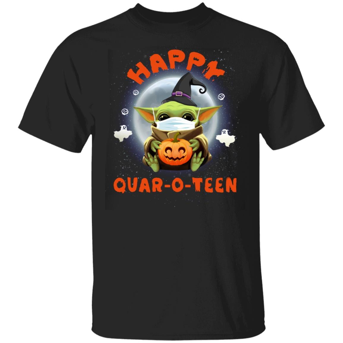 Baby Yoda Shirt - Happy Quar-o-teen - Funny Halloween Quarantine T-shirt - Pumpkin Shirt, Black, Unisex T-Shirt Baby Yoda Shirt - Happy Quar-o-teen - Funny Halloween Quarantine T-shirt - Pumpkin Shirt, Black, Unisex T-Shirt