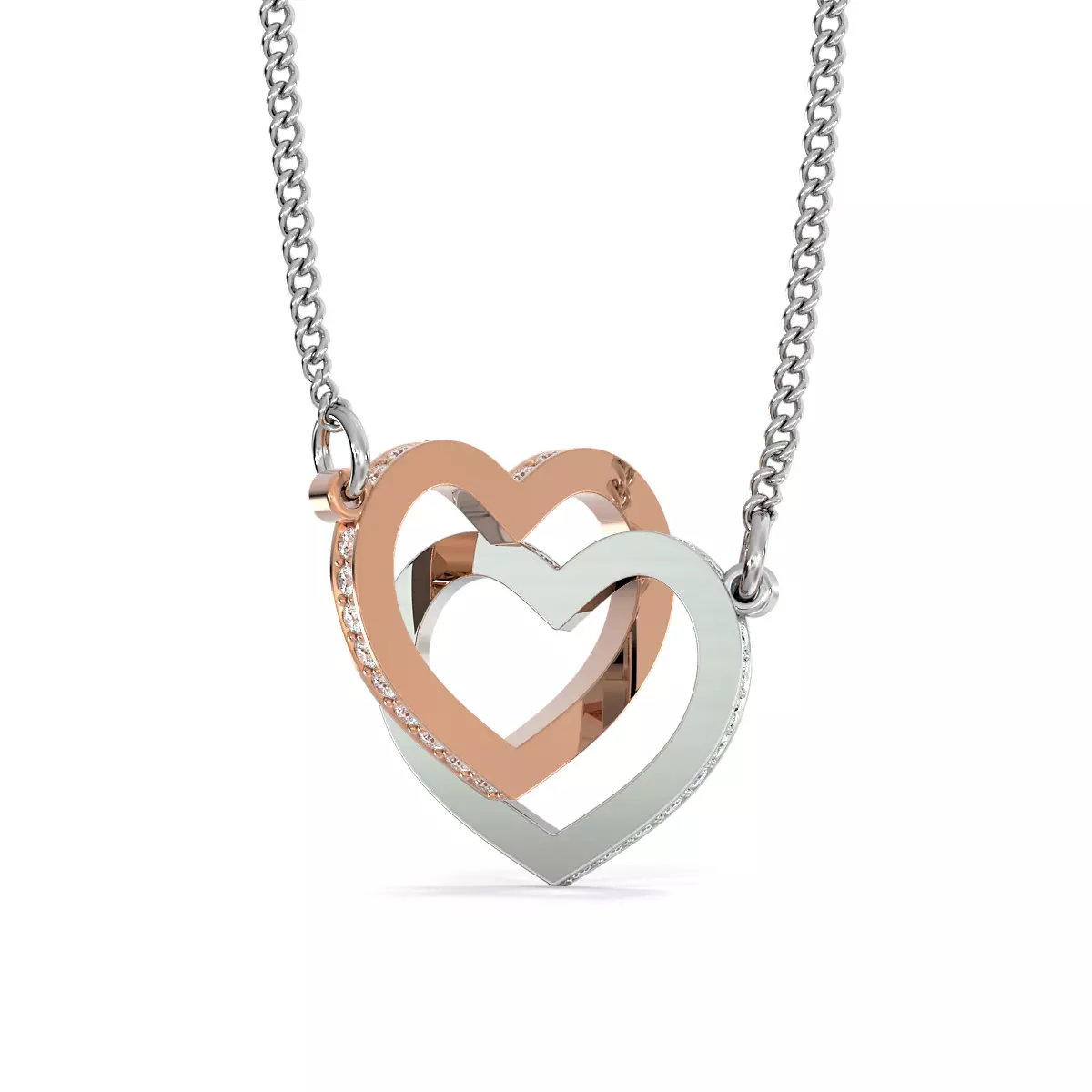 Interlocking Heart Necklace R1