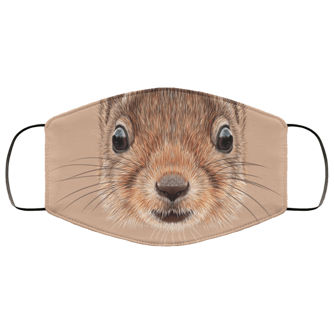 Printable Squirrel Face Washable Reusable Custom - Printed Cloth Face Mask Cover, White, Cloth Face Cover