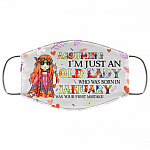 Assuming I'm Just An Old Lady Who Was Born In January Washable Reusable Custom Printed Cloth Face Mask Cover, White, Cloth Face Cover