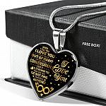 When I Tell You I Don't Say It Out Of Habit I Love You Heart Pendant Necklace - Necklace For Wife From Husband - Heart Luxury Necklace (Silver) When I Tell You I Don’t Say It Out Of Habit I Love You Heart Pendant Necklace - Necklace For Wife From Husband - Heart Luxury Necklace (Silver)