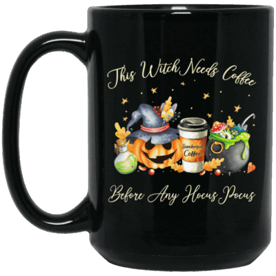15 oz. Black Mug