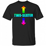 Two Seater Funny LGBT T-Shirt, Black, Unisex T-Shirt Two Seater Funny LGBT T-Shirt, Black, Unisex T-Shirt