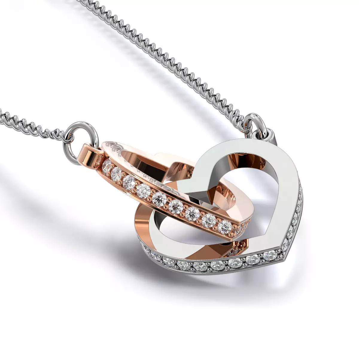 Interlocking Heart Necklace R3