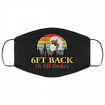 Madea 6 Feet Back or 6 Feet Under Washable Reusable Custom - Printed Cloth Face Mask Cover, Black, Cloth Face Cover