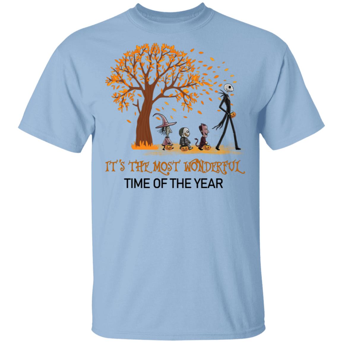 It's The Most Wonderful Time Of The Year Skellington Shirt - Halloween Nightmare Before Christmas Shirt, Light Blue, Unisex T-Shirt It's The Most Wonderful Time Of The Year Skellington Shirt - Halloween Nightmare Before Christmas Shirt, Light Blue, Unisex T-Shirt
