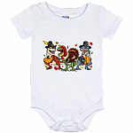 Dinosaurs Halloween Thanksgiving Baby Onesie - Turkey T Rex Toddler Baby Infant Bodysuit Newborn Clothing, White, Baby Onesie - 12 Month