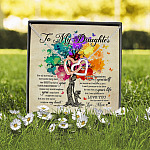 To My Daughter For All the Things My Hands Have Held The Best Is You from Mom Interlocking Hearts Necklace