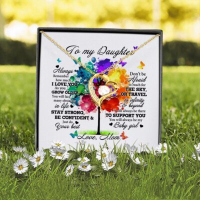 Alternative view of Mom to My Daughter Always Remember How Much I Love You Forever Love Pendant Necklace