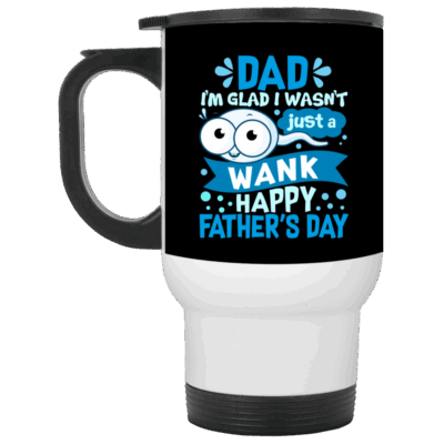 14 oz. White Travel Mug