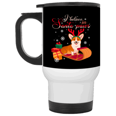 14 oz. White Travel Mug