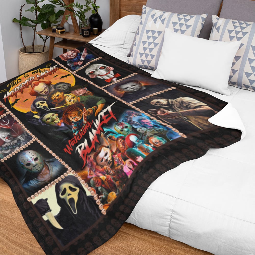 Horror Movie Character Blanket This Is My Horror Movie Watching