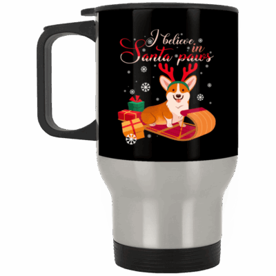 14 oz. Silver Travel Mug