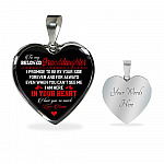To My Beloved Granddaughter I Promise To Be By Your Side Forever And For Always I Love You Heart Pendant Necklace - Heart Luxury Necklace (Silver) To My Beloved Granddaughter I Promise To Be By Your Side Forever And For Always I Love You Heart Pendant Necklace - Heart Luxury Necklace (Silver)