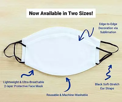 Alternative view of Quarantined With Sasha Washable Reusable Custom – Printed Cloth Face Mask Cover