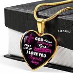 Gifts from Husband to My Wife God Blessed the Broken Road That Led Me Straight to You Heart Pendant Necklace - Heart Luxury Necklace (Gold Plated) Gifts from Husband to My Wife God Blessed the Broken Road That Led Me Straight to You Heart Pendant Necklace - Heart Luxury Necklace (Gold Plated)