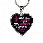 Gifts from Husband to My Wife God Blessed the Broken Road That Led Me Straight to You Heart Pendant Necklace - Heart Luxury Necklace (Silver) Gifts from Husband to My Wife God Blessed the Broken Road That Led Me Straight to You Heart Pendant Necklace - Heart Luxury Necklace (Silver)