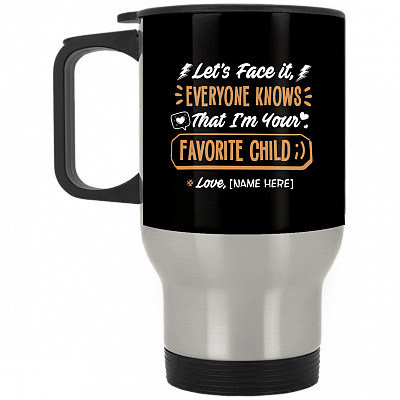 14 oz. Silver Travel Mug