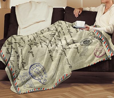 Alternative view of Dad to My Son I Want You to Believe Deep in Your Heart Letter Fleece Blanket - Premium Sherpa Blanket