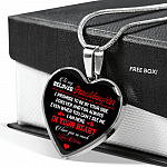 To My Beloved Granddaughter I Promise To Be By Your Side Forever And For Always I Love You Heart Pendant Necklace - Heart Luxury Necklace (Silver) To My Beloved Granddaughter I Promise To Be By Your Side Forever And For Always I Love You Heart Pendant Necklace - Heart Luxury Necklace (Silver)