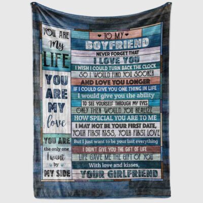Alternative view of To My Boyfriend Never Forget That I Love You I Could Turn Back The Clock Find You Sooner Fleece - Sherpa Blanket