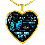 I Am His Eyes He Is My Wings I Am His Wife He Is My Guardian Angel Loss Of Husband Heart Pendant Necklace - Heart Luxury Necklace (Gold Plated) I Am His Eyes He Is My Wings I Am His Wife He Is My Guardian Angel Loss Of Husband Heart Pendant Necklace - Heart Luxury Necklace (Gold Plated)