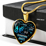 I Am His Eyes He Is My Wings I Am His Wife He Is My Guardian Angel Loss Of Husband Heart Pendant Necklace - Heart Luxury Necklace (Gold Plated) I Am His Eyes He Is My Wings I Am His Wife He Is My Guardian Angel Loss Of Husband Heart Pendant Necklace - Heart Luxury Necklace (Gold Plated)