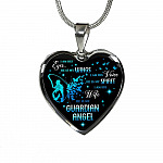 I Am His Eyes He Is My Wings I Am His Wife He Is My Guardian Angel Loss Of Husband Heart Pendant Necklace - Heart Luxury Necklace (Silver) I Am His Eyes He Is My Wings I Am His Wife He Is My Guardian Angel Loss Of Husband Heart Pendant Necklace - Heart Luxury Necklace (Silver)
