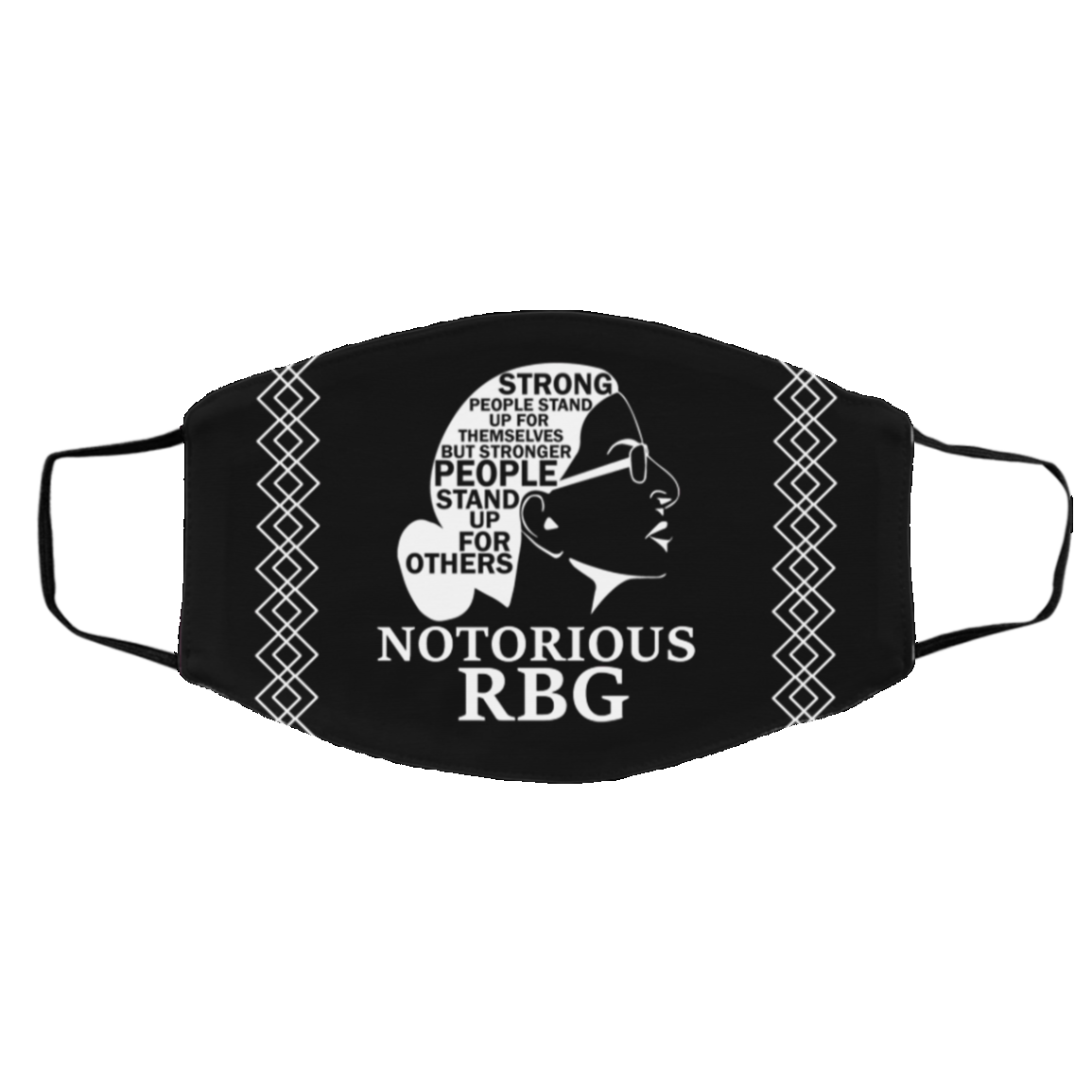 Notorious Rbg Strong People Stand up For Themselves Stronger People Stand Up For Others Cloth Face Mask Cover, Black, Cloth Face Cover – Medium/Large