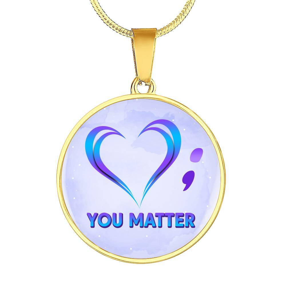 prevention - Circle Luxury Necklace (Gold Plated)