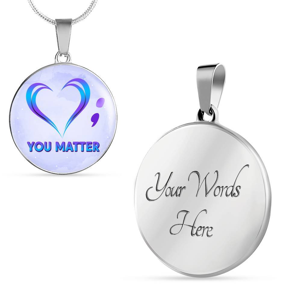 prevention - Circle Luxury Necklace (Silver)