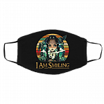 Wednesday Addams I Am Smiling Vintage Washable Reusable Custom Printed Cloth Face Mask Cover, Black, Cloth Face Cover – Medium/Large