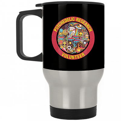 14 oz. Silver Travel Mug