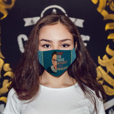 Alternative view of RBG Fight For Those Without Your Privilege Washable Reusable Custom - Printed Cloth Face Mask Cover