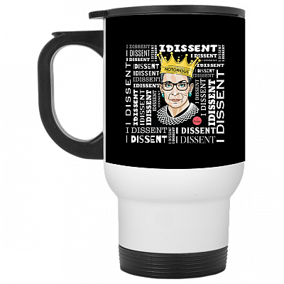14 oz. White Travel Mug