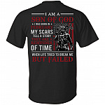 February I Am A Son Of God American Flag Print On Back T-Shirt - American Soldier February Birthday Shirt, Black, Unisex T-Shirt