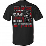 April I Am A Son Of God American Flag Print On Back T-Shirt - American Soldier April Birthday Shirt, Black, Unisex T-Shirt
