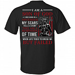November I Am A Son Of God American Flag Print On Back T-Shirt - American Soldier November Birthday Shirt, Black, Unisex T-Shirt